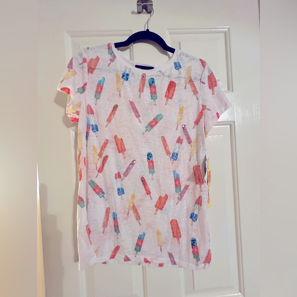 INC International Concepts Ice Pop Print T-Shirt Large